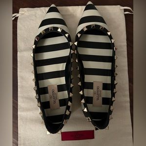 Valentino rockstud ballet flat size 6